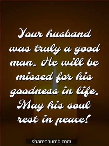 christian words of comfort for loss of husband